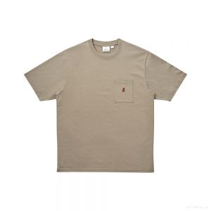 Gramicci UNISEX ONE POINT TEE SMOKY SAND