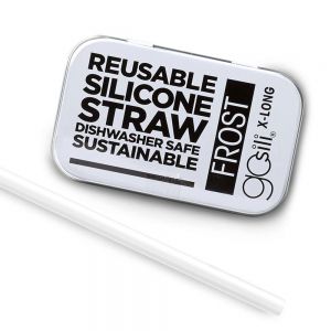 Gosili EXTRA-LONG SINGLE STRAW + TRAVEL CASE FROST