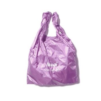 NANGA POCKETABLE ECO BAG(LIVE THE LIFE) (MAUVE)